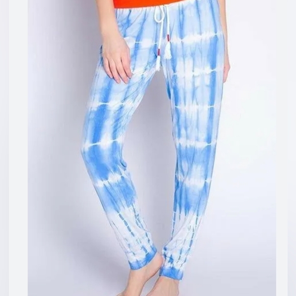 PJ Salvage Other - Pj Salvage sail away Blue white tie dye pants S NWT